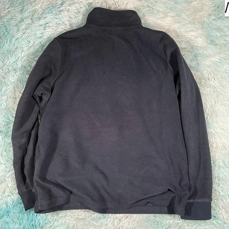 Navy Nautica Sailing 1/4 Zip Fleece Jumper - Large