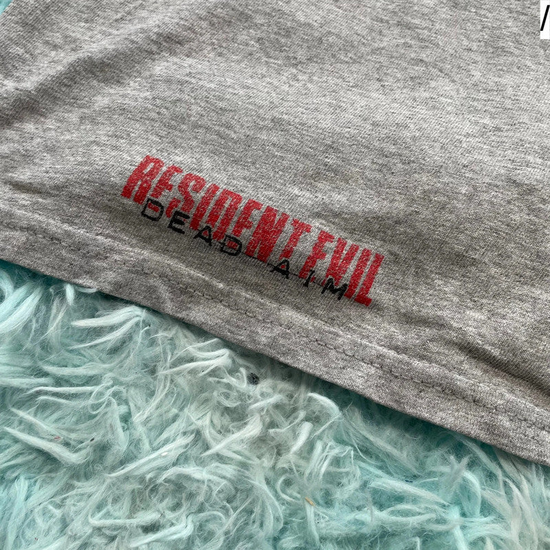 Vintage Grey 2003 Resident Evil Dead Aim Promo T Shirt - Medium