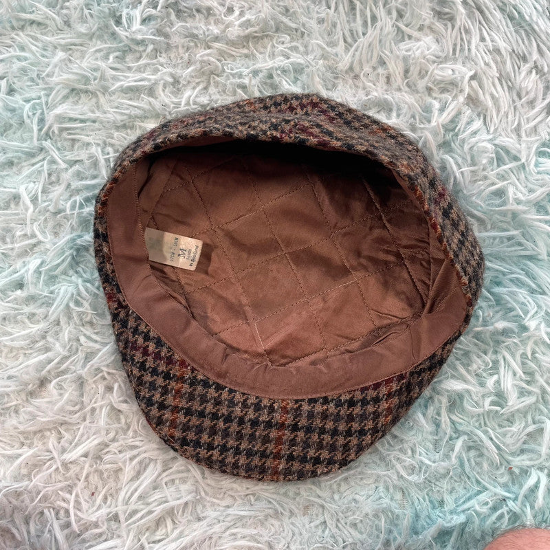 Vintage 90s Brown Farmers Flatcap - Medium