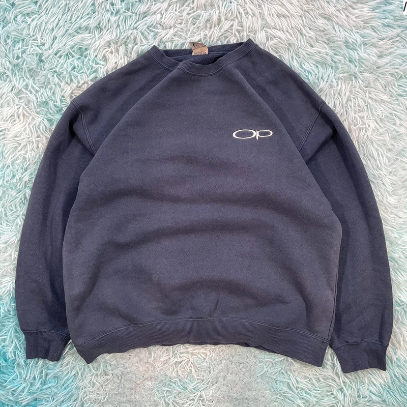 Vintage 90s Navy Ocean Pacific Sweatshirt - Medium