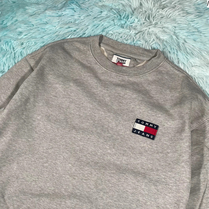 Grey Tommy Jeans Sweatshirt - Small