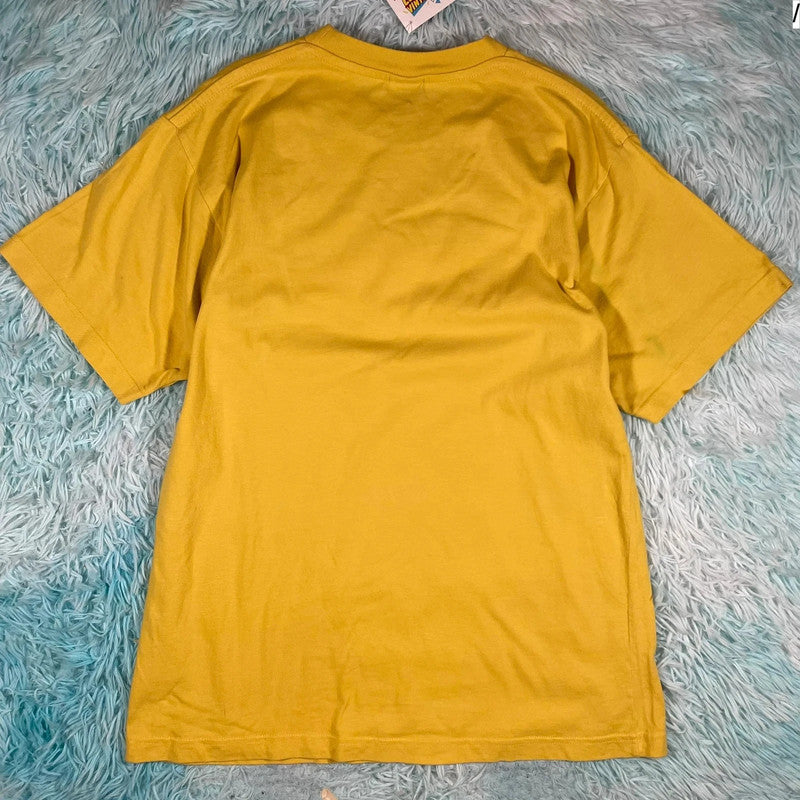Vintage 90s Yellow Nike T Shirt - Medium