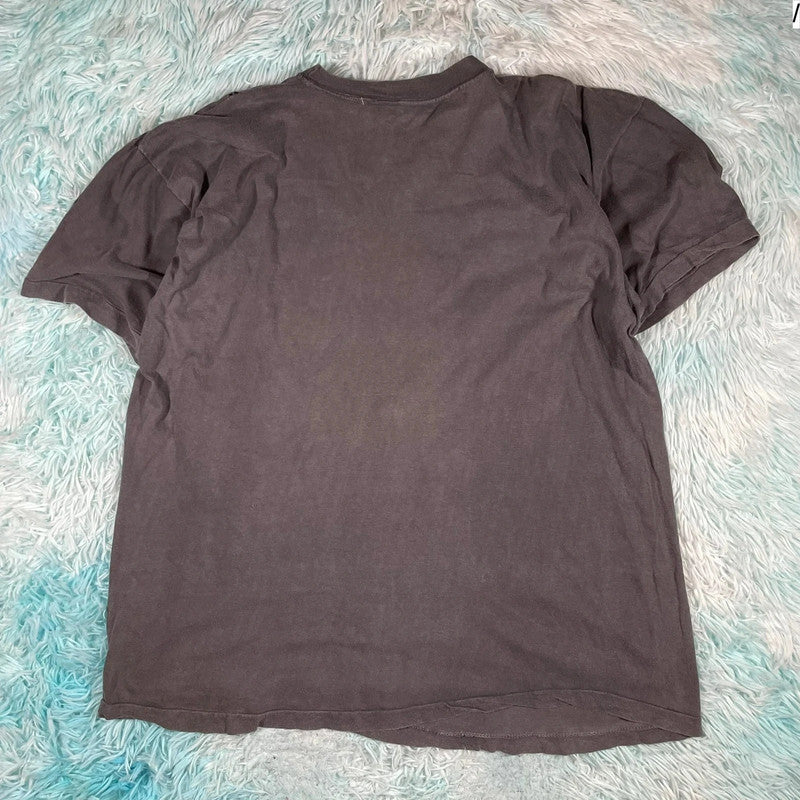 Vintage 80s Faded Grey Nike T Shirt Graphic - XL