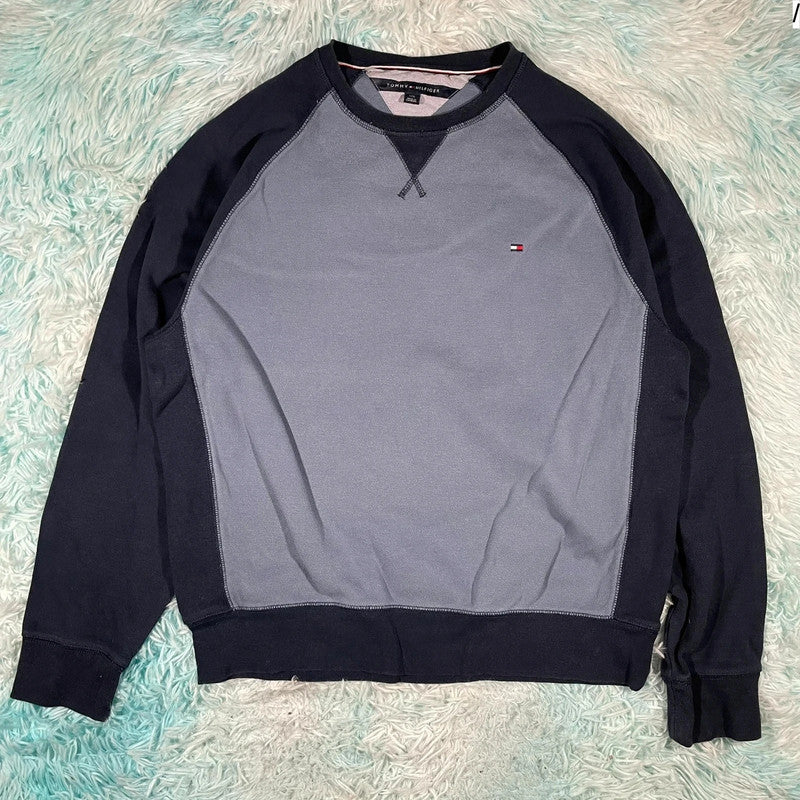 Blue & Navy Tommy Hilfiger Sweatshirt - Large