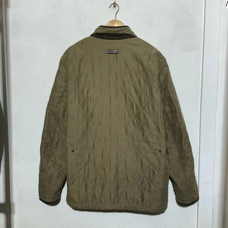 Beige Barbour Quilted Jacket Fleeced - XL