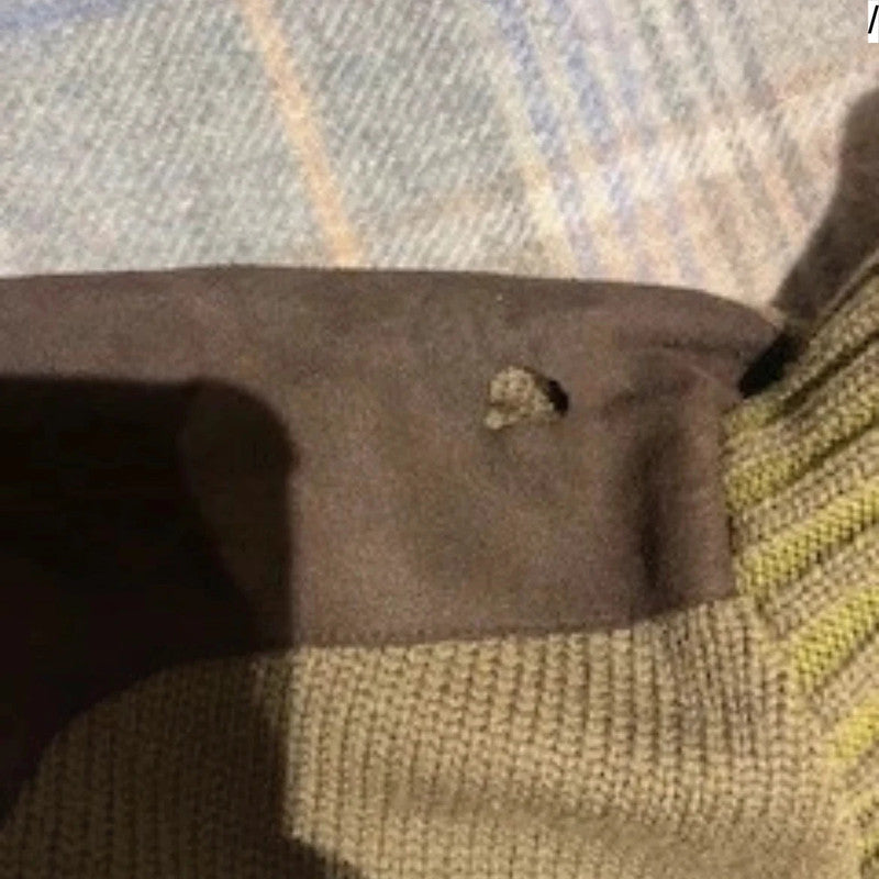 Vintage Khaki Le Chameau 1/4 Zip Knitted Jumper - Large