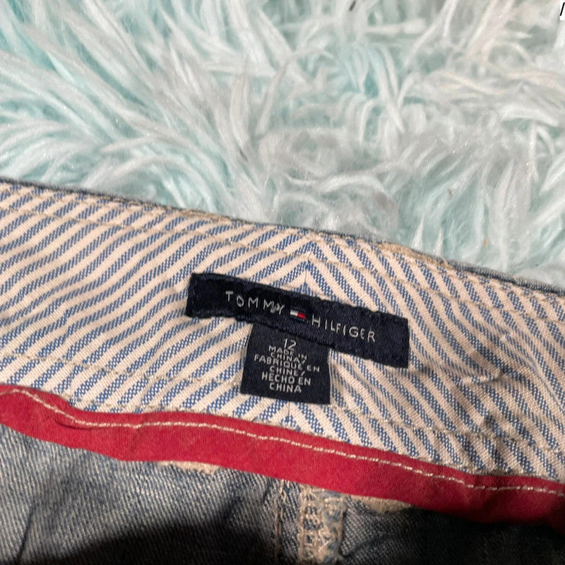 Vintage 00s Y2K Blue Tommy Hilfiger Mini Skirt - Size 12
