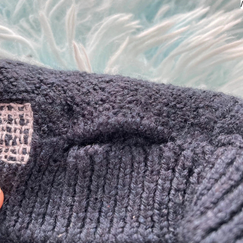 Navy Sheep Inc Knitted Jumper - Large