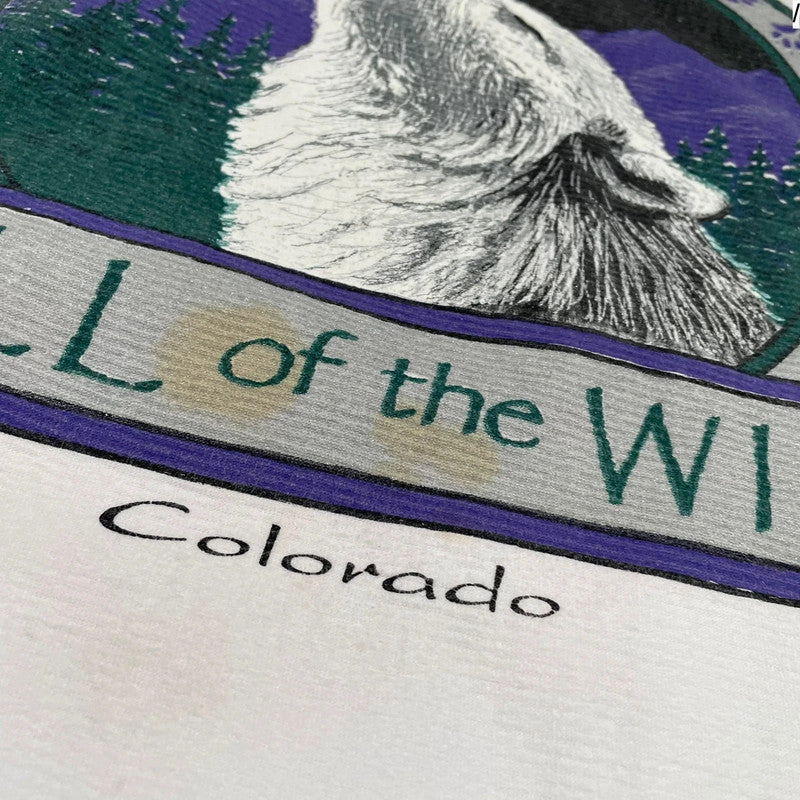 Vintage 90s Grey Wolf Graphic T Shirt - XL