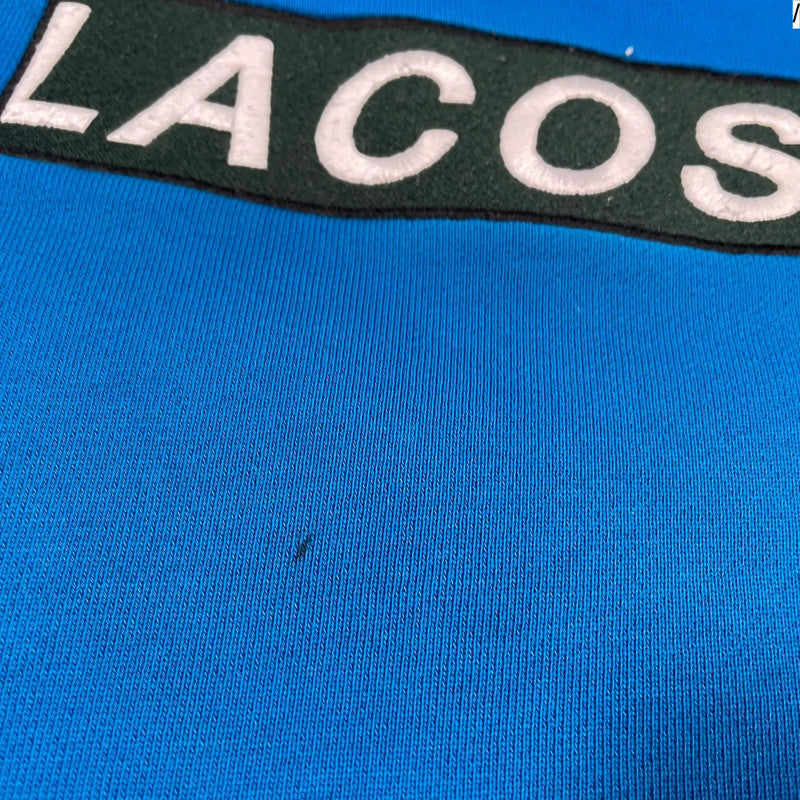 Blue Lacoste Sweatshirt Spellout - Medium
