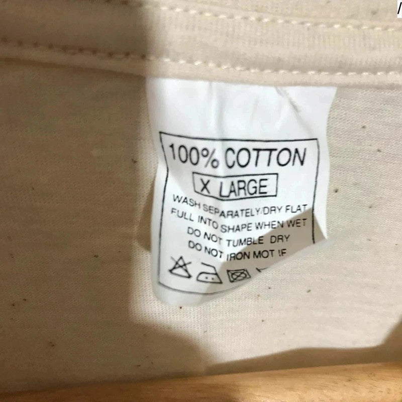 Deadstock 90s 1994 Vintage Cream Renaissance Man Movie Promo T Shirt Danny DeVito on a Euro tag