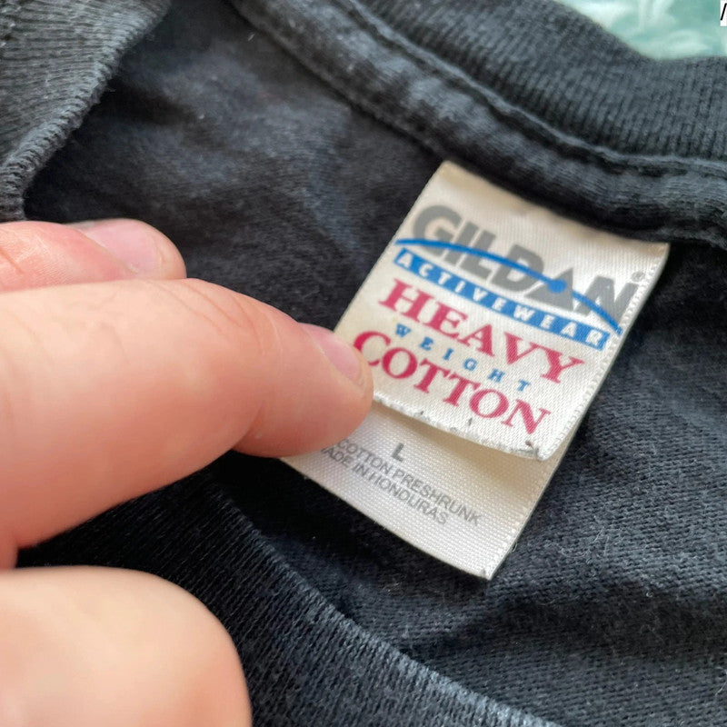 Vintage 00s Black Eat Your Hearts Out T Shirt - L