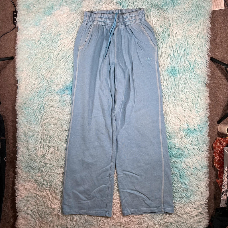 Blue Adidas Baggy Jogging Bottoms - Size 8