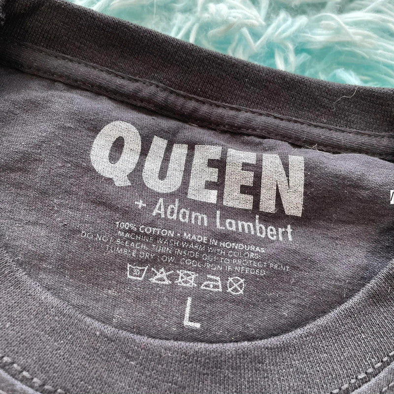 Black Queen + Adam Lambert Band T Shirt - Large