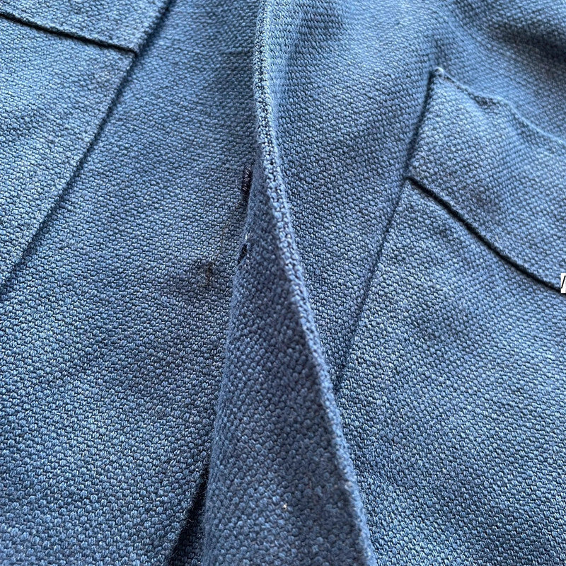 Navy Cordings Piccadilly London Chore Jacket Linen - XL
