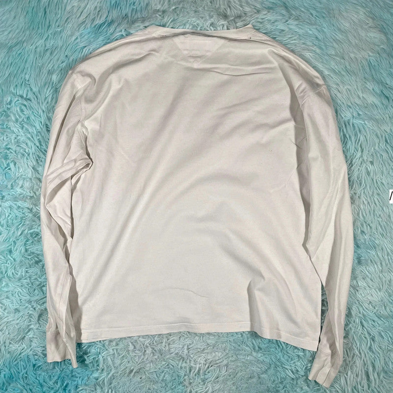 White Tommy Jeans Long Sleeve T Shirt - Large