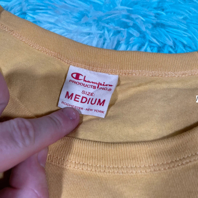 Mustard yellow Champion T Shirt - Medium