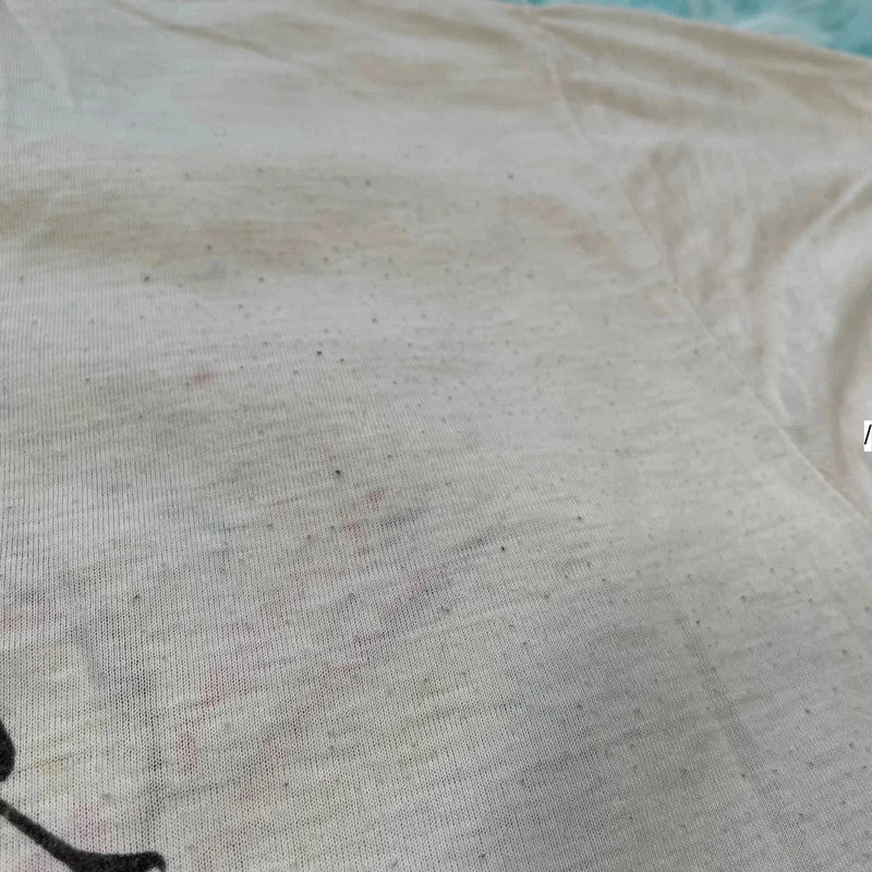 Vintage 80s White Carnival Graphic T Shirt - Medium