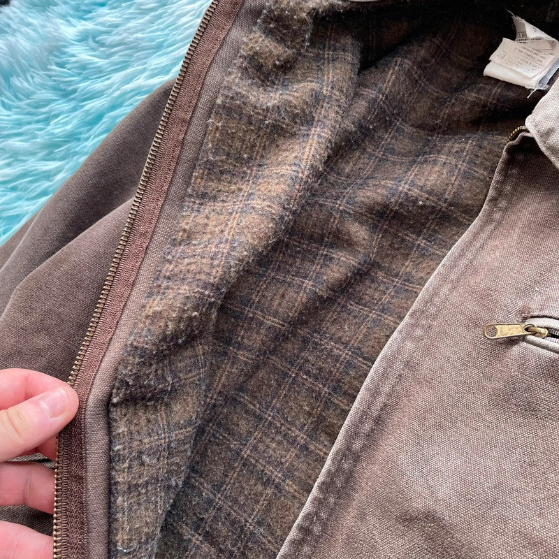 Vintage 90s Brown Carhartt Detroit Jacket Workwear - Medium