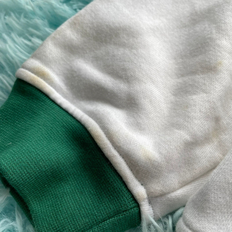 Vintage 90s White & Green Wimbledon Hoodie - Large