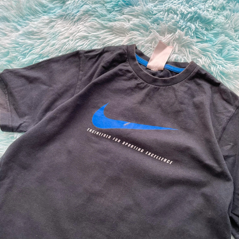 Vintage 00s Black Nike T Shirt - Medium