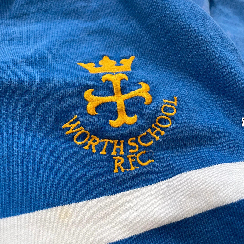 Vintage 90s Blue Worthschool Rugby Shirt - XL