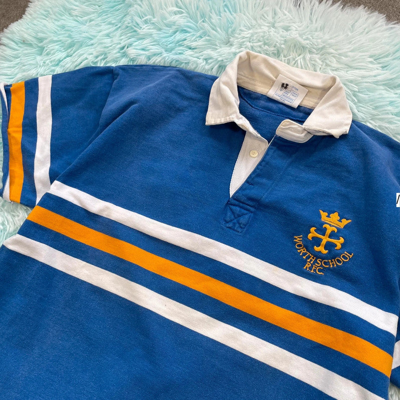 Vintage 90s Blue Worthschool Rugby Shirt - XL