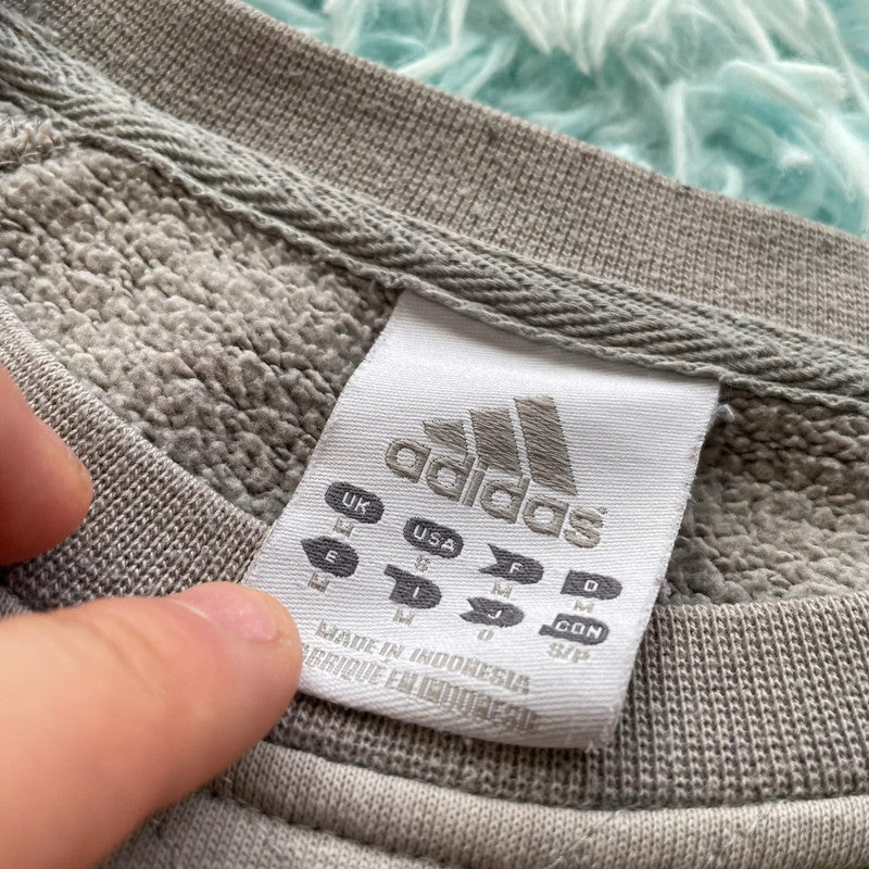 Vintage 00s Mocha Brown Adidas Sweatshirt - Medium