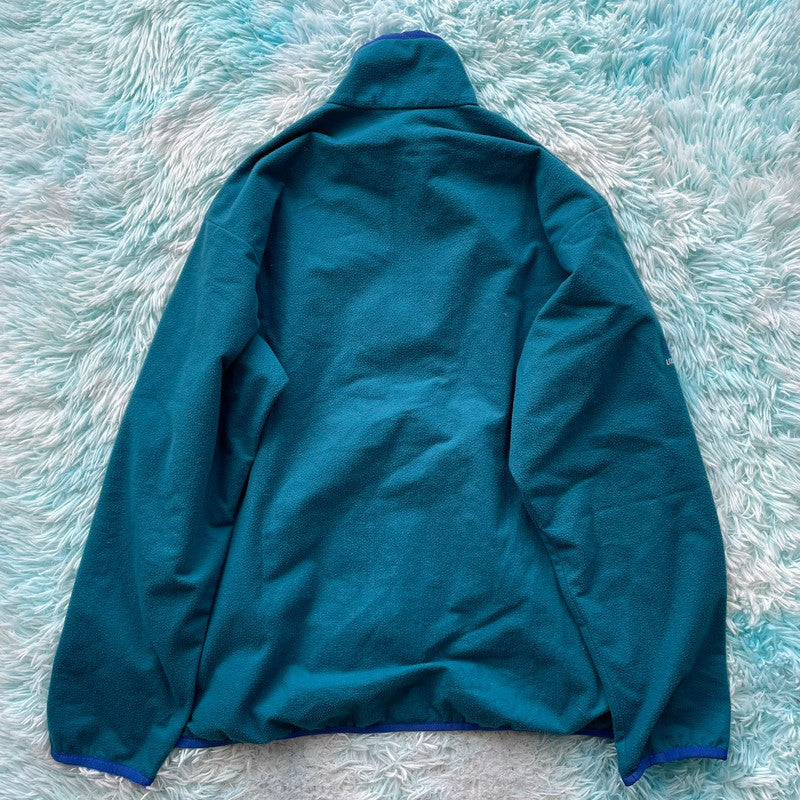Vintage 90s Turquoise Fleece Jumper - XL