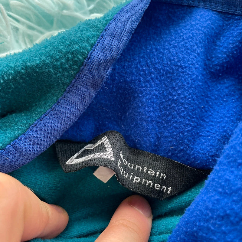 Vintage 90s Turquoise Fleece Jumper - XL