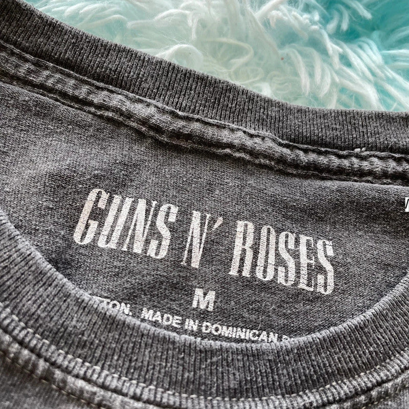 Grey Guns n Roses Band T Shirt - Medium