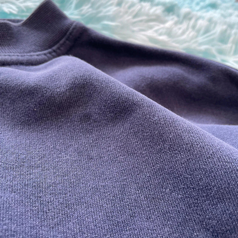Vintage 90s Navy Adidas Sweatshirt Plain- Large