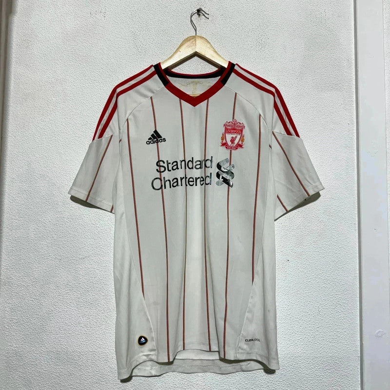 Vintage Liverpool Shirt Away Kit White Adidas - Large