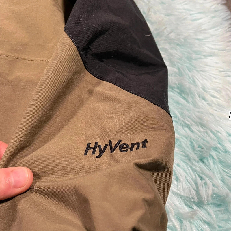 Vintage 90s Brown The North Face 3-in-1 Hyvent Windbreaker Jacket - Large