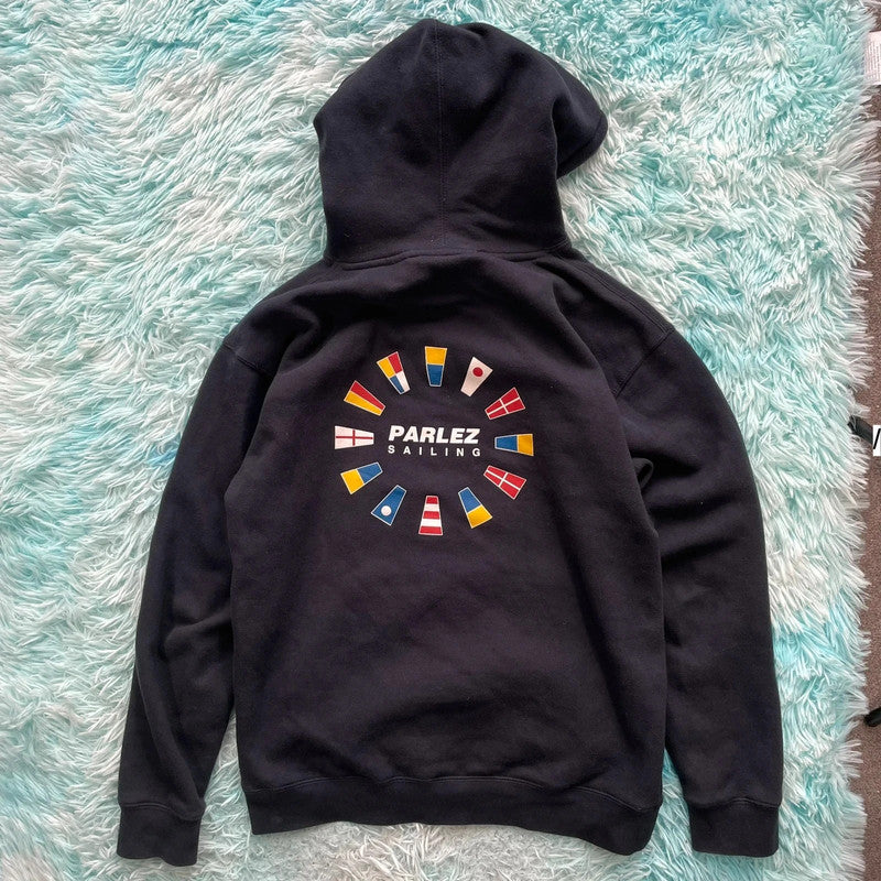 Dark Navy Parlez Hoodie Graphic - Medium