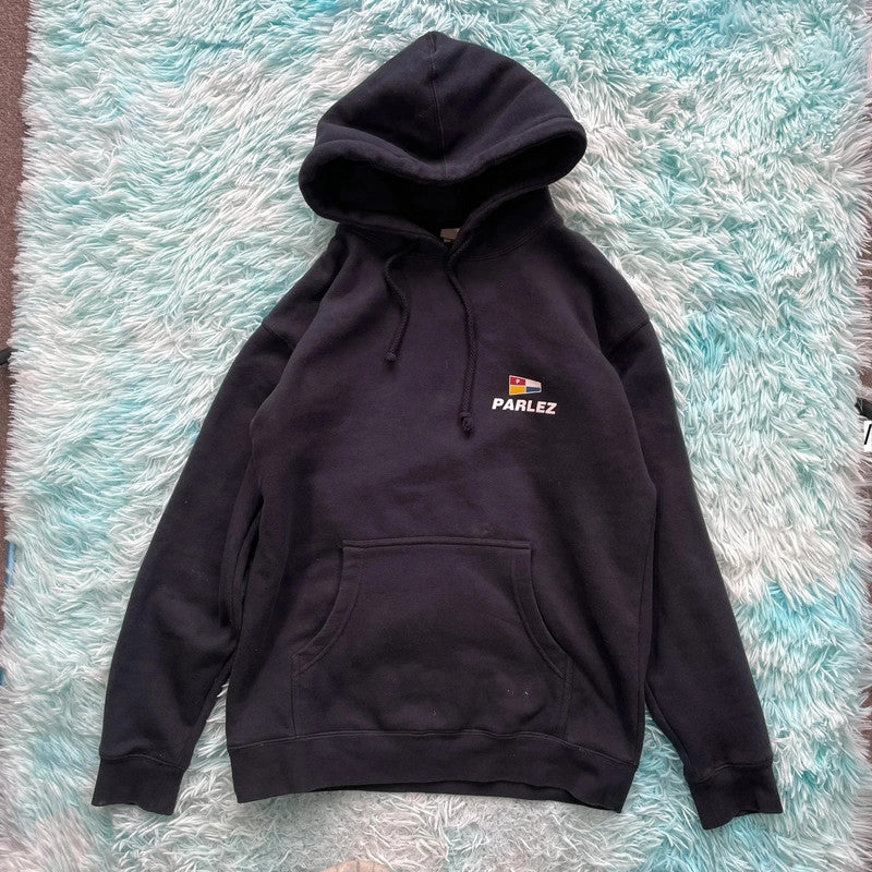 Dark Navy Parlez Hoodie Graphic - Medium