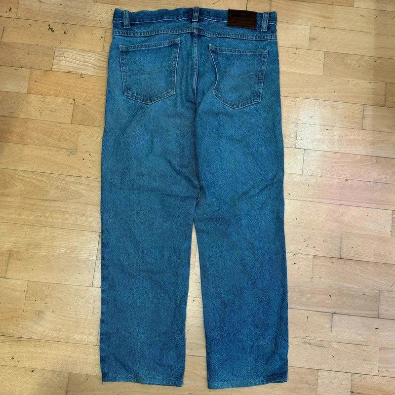 Vintage Brecos Jeans Wide Straight Leg - 34W 30L