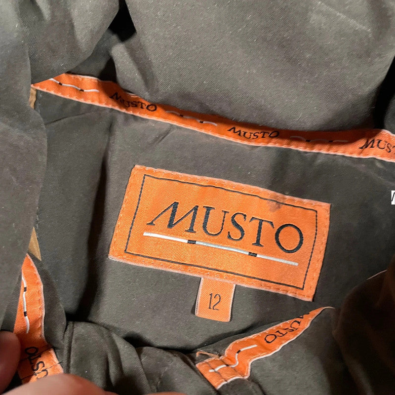Brown Musto Puffer Jacket Duck Down Feather - Size 12