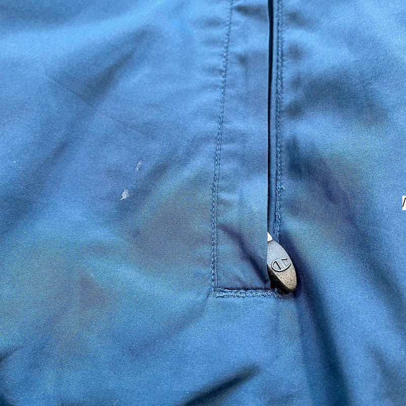 Vintage 00s Blue & Black Champion Windbreaker - Large