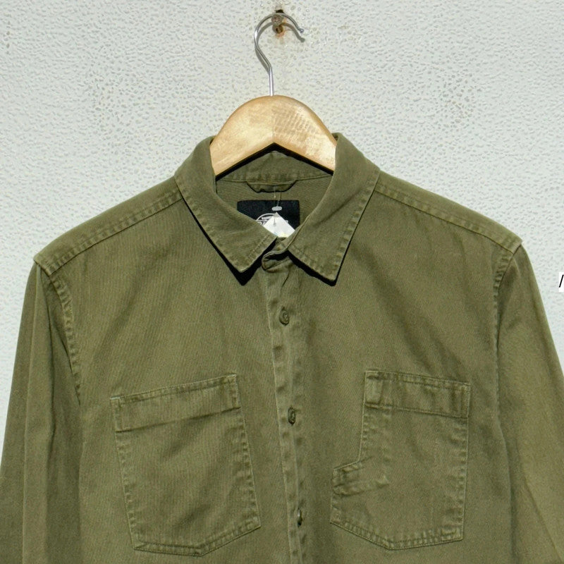 Khaki Dickies Shirt Military Style - Medium