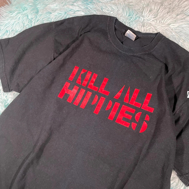 Vintage 2000 Primal Scream Kill All Hippies T Shirt - XL