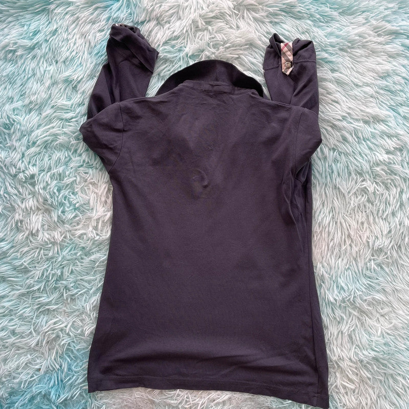 Navy Burberry Polo Shirt - XL