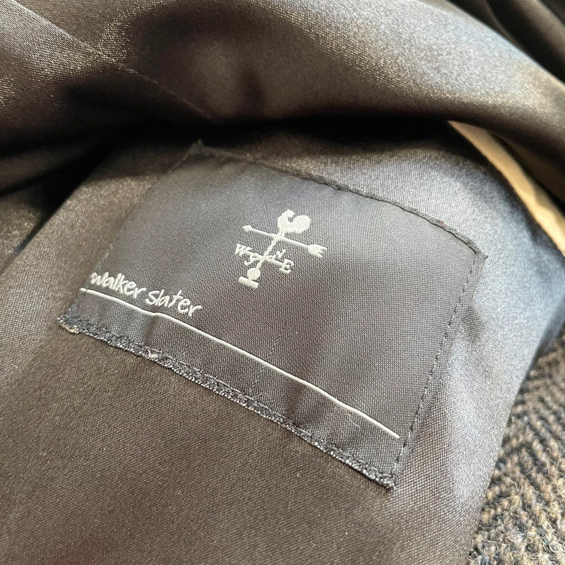 Vintage Walker Slater Harris Tweed Coat Herringbone - XL