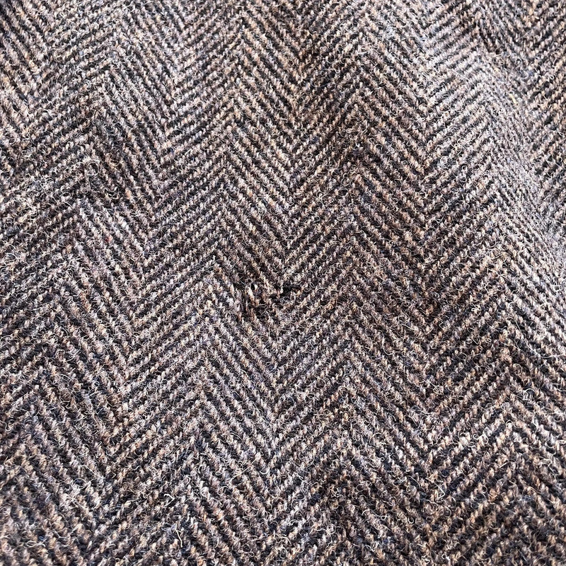 Vintage Walker Slater Harris Tweed Coat Herringbone - XL