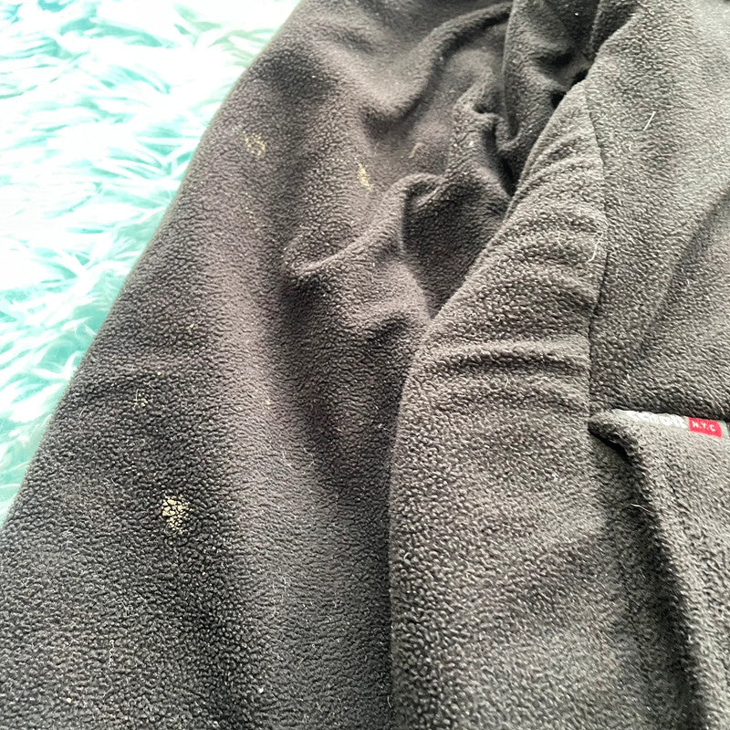 Vintage Black Schott NYC Sherpa Fleece - XL