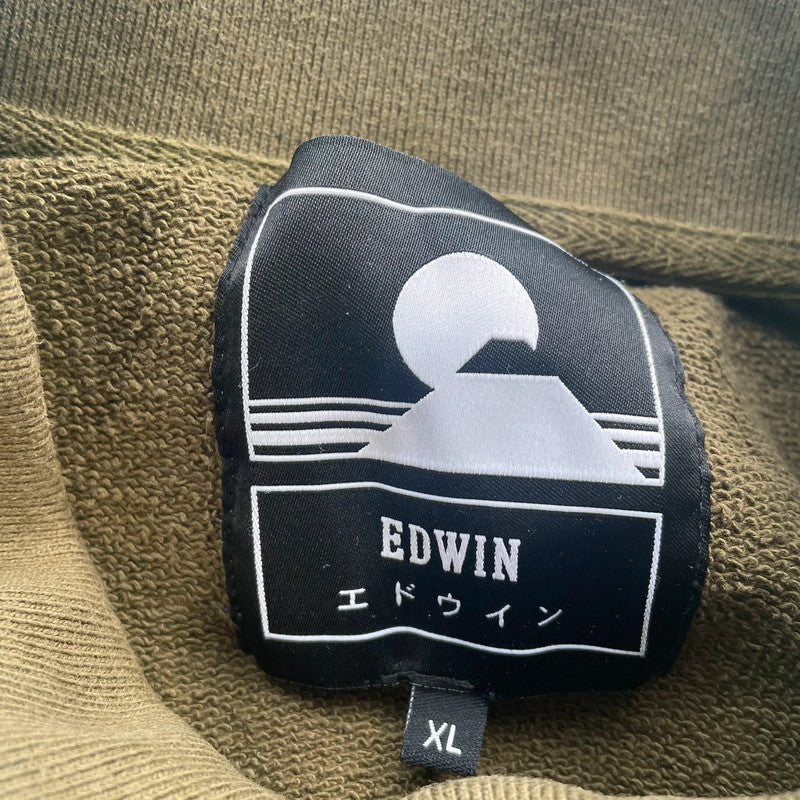 Khaki Edwin Collared Sweatshirt - XL
