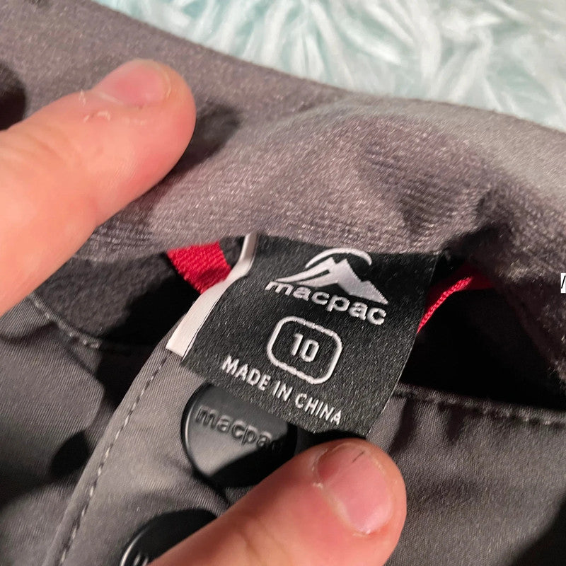 Grey Macpac Waterproof Hiking Trousers - Size 10