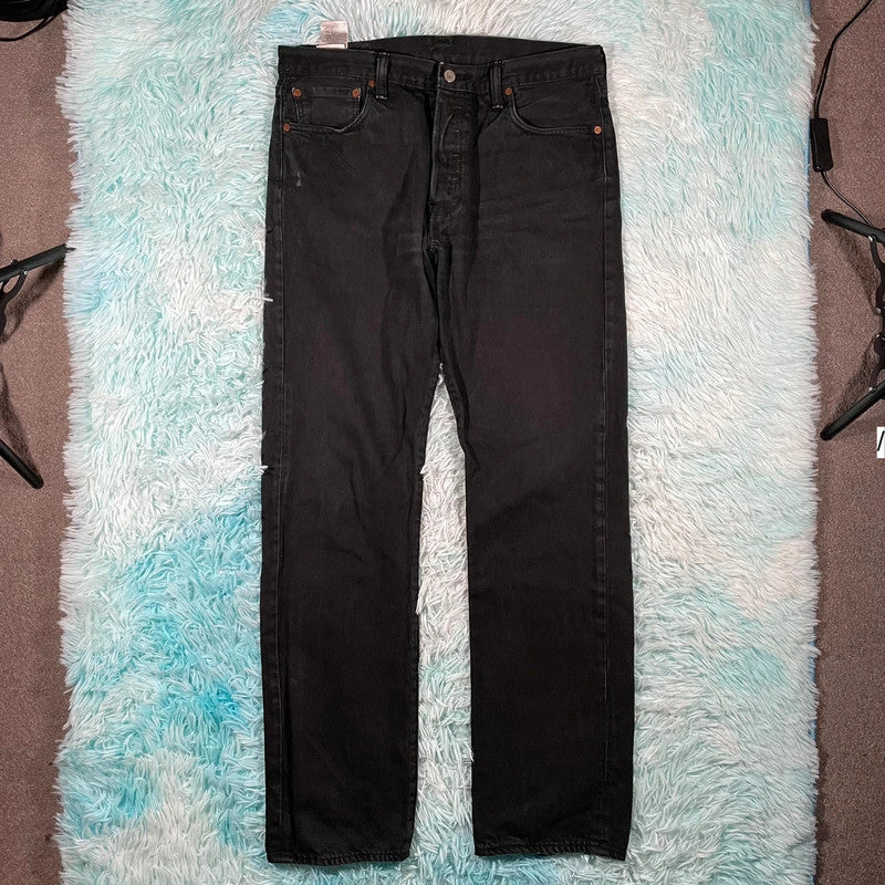 Vintage Black Levi’s 501 Jeans Straight Leg - 34W 34L