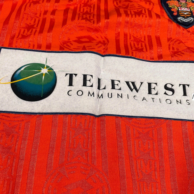 Vintage 1998 90s Blackpool Shirt Lotto - Large