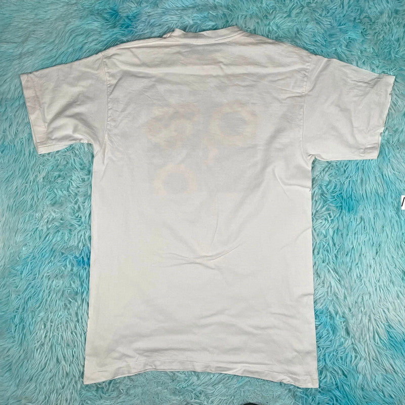 Vintage 90s White Canada Sunflower Graphic T Shirt - Medium